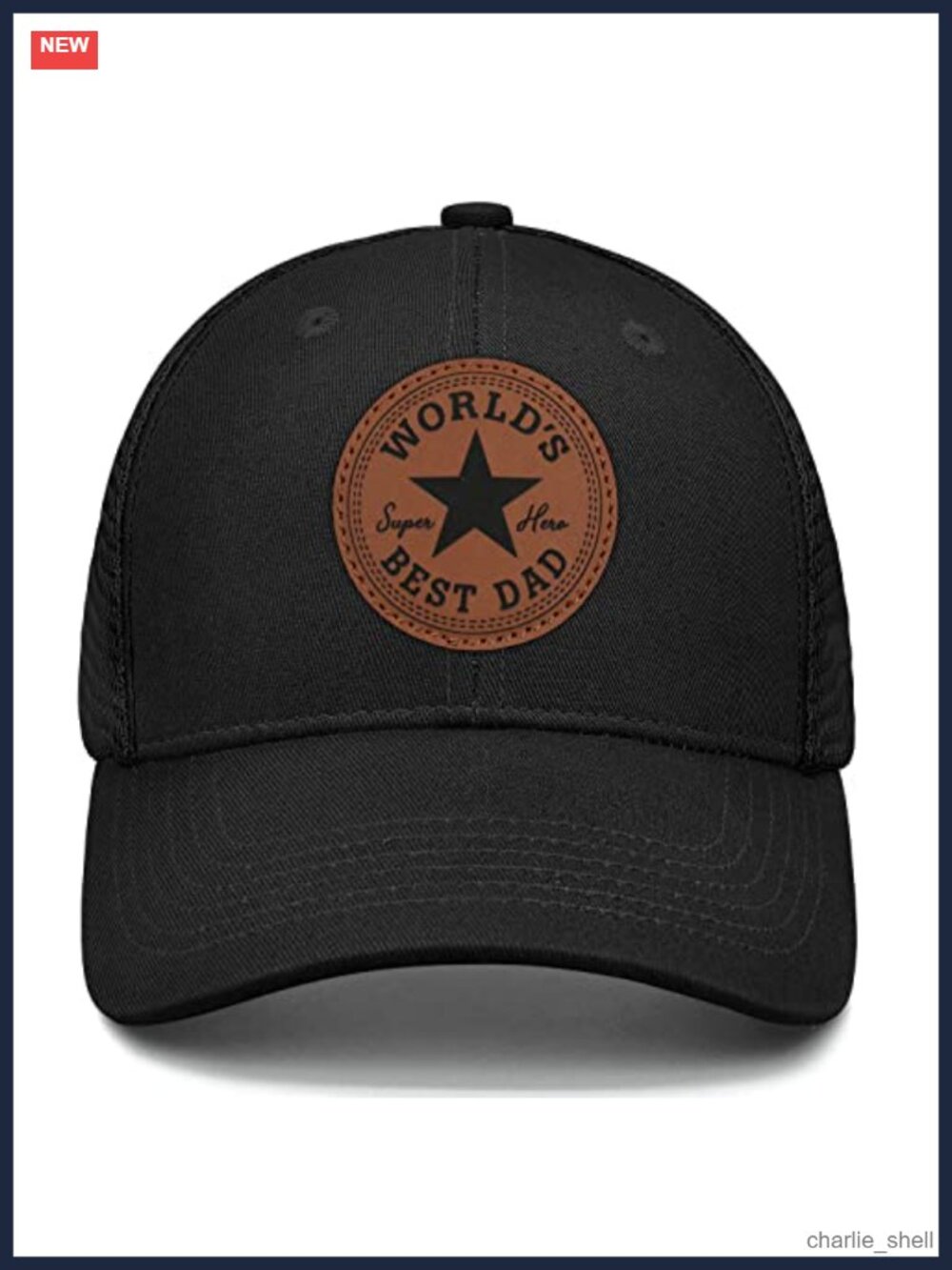 Men's Cotton Adjustable Buckle Back Graphic Baseball Cap Dad Hat